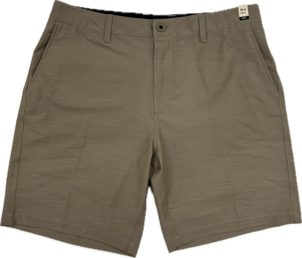 LOCALS HYBRID COASTLINE WALKSHORT 4 WAY STREATCH KHAKI