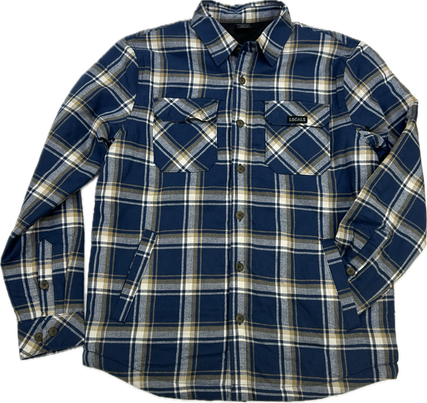 LOCALS MENS STYLO COLLARED FLANNEL