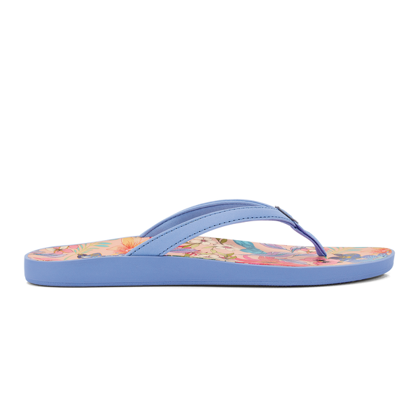 WOMENS OLUKAI PUAWE CLOUD BLUE / FLOWER