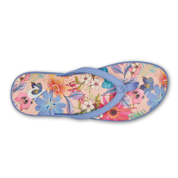 WOMENS OLUKAI PUAWE CLOUD BLUE / FLOWER