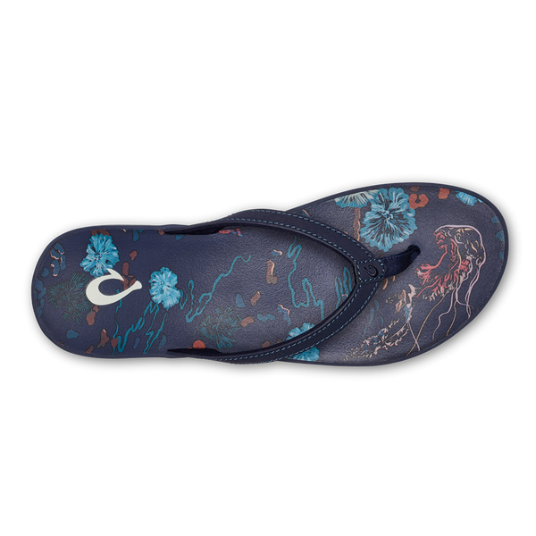 WOMENS OLUKAI PUAWE MIDNIGHT BLUE / BARRIER REEF