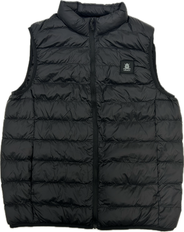 LOCALS MENS NELSON ZIP DOWN PUFFER VEST