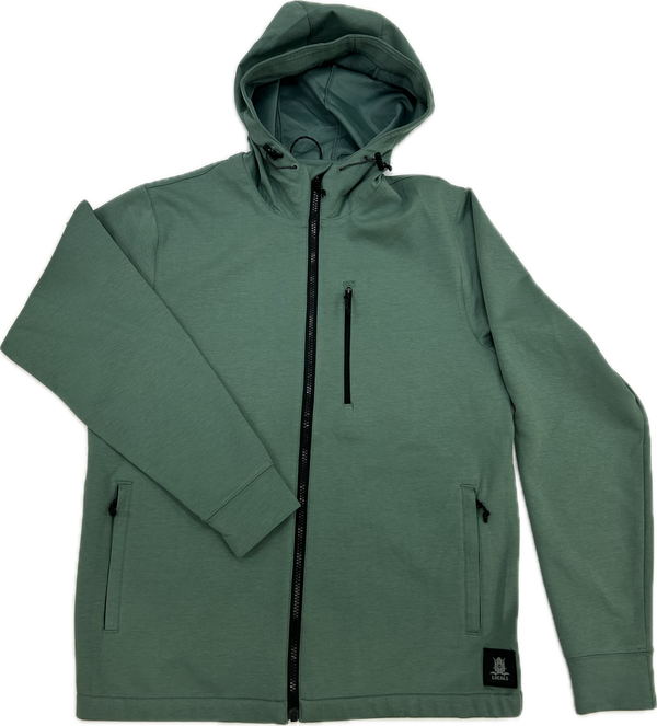 LOCALS TELOS ZIP DOWN HOODED TRACK JACKET