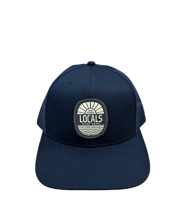 LOCALS SUN & WAVES CURVED BRIM TRUCKER