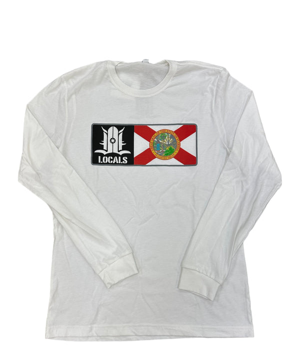 FLORIDA LOCALS L/S SUEDED CREW HEATHER