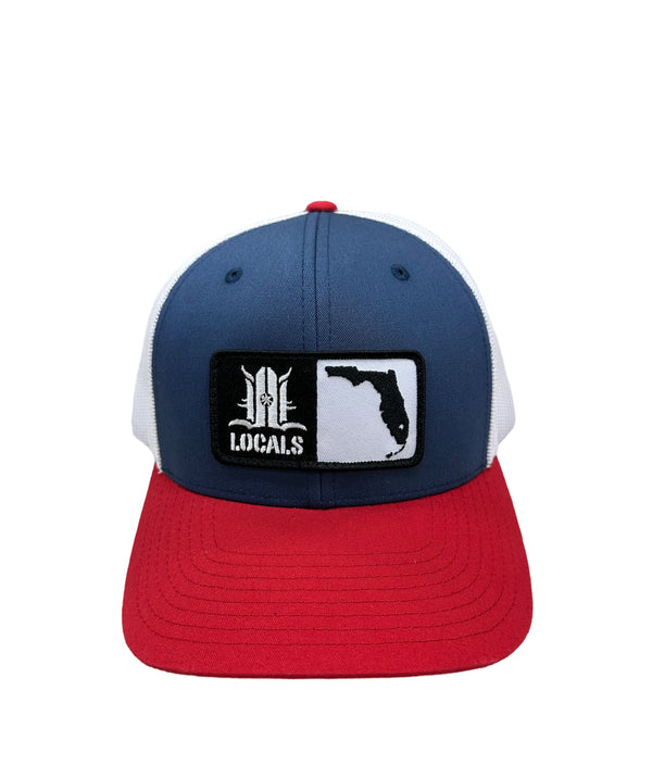 LOCALS FLORIDA BOARDERS CURVED BRIM TRUCKER