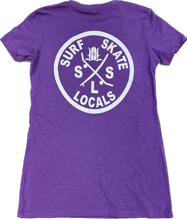 SURF SKATE LOCALS WOMENS TEE