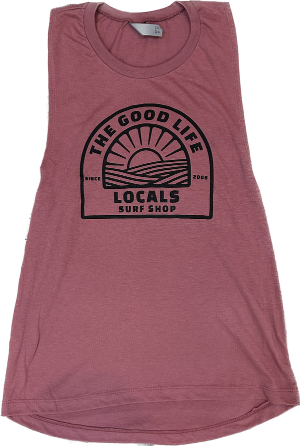 LOCALS LADIES GOOD LIFE SUN PATCH FESTIVAL TANK