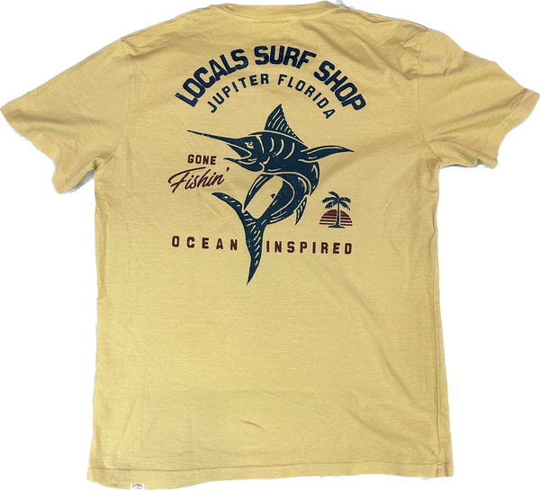 LOCALS MENS LUCKY MARLIN TEE