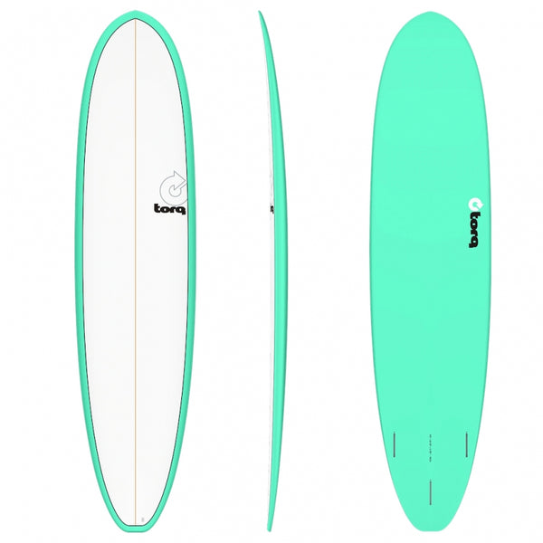 8'2 TORQ FUN V+ 22 7/8” x 3 1/4” 70.5L PINLINE  SEAGREEN/WHT DECK FUTURES