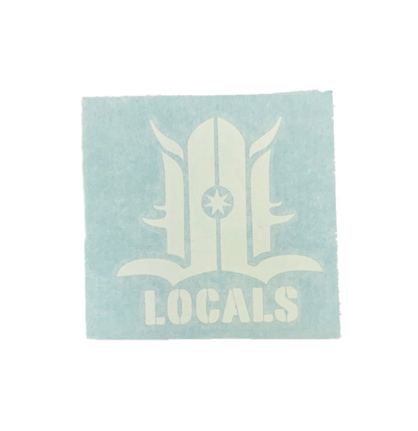 LOCALS LOGO DYE CUT STICKER 3”