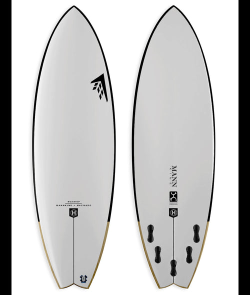 6'4 MASHUP 21" X 3 1/8" X 44.1L FCS II (WHITE RAILS)