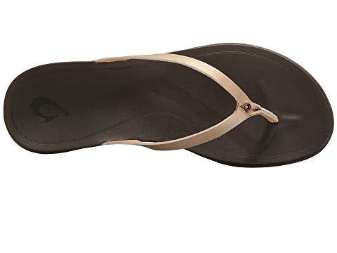 WOMEN’S OLUKAI HO'OPIO LEATHER BUBBLY/DK JAVA