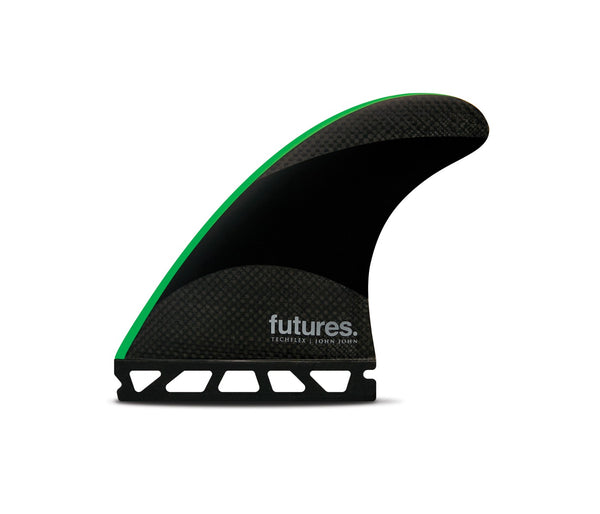 FUTURES JJ - MEDIUM TECHFLEX THRUSTER BLACK/NEON GREEN