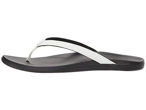 WOMENS OLUKAI HO'OPIO WHITE/ONYX