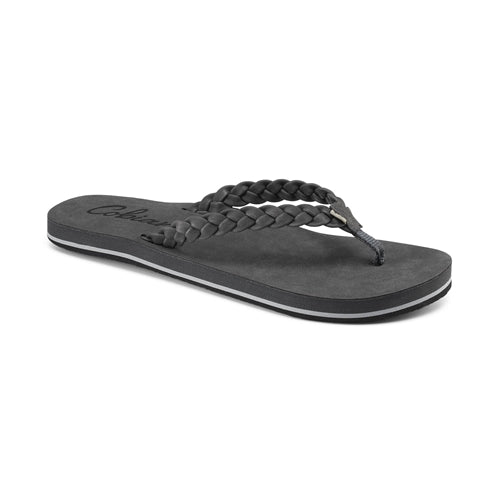 COBIAN WOMENS BRAIDED PACIFICA CHARCOAL