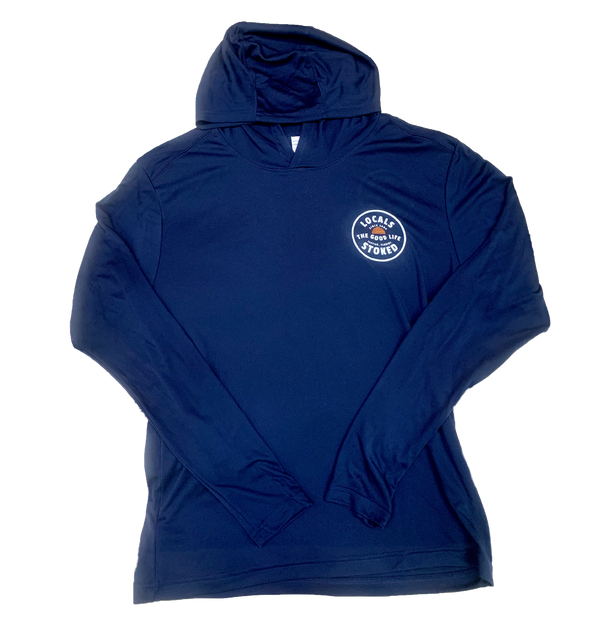 LOCALS GOOD LIFE CIRCLE PERFORMANCE HOODIE NAVY