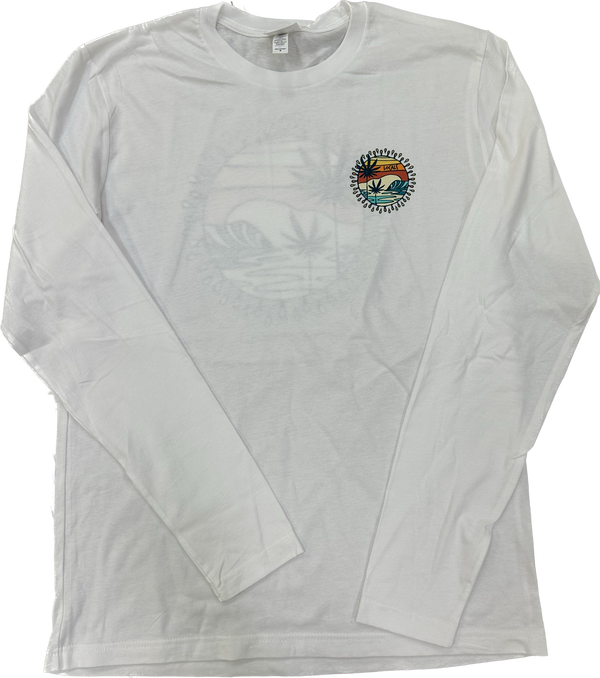 LOCALS SUNNY DAZE 100% RING SPUN COTTON L/S WHITE