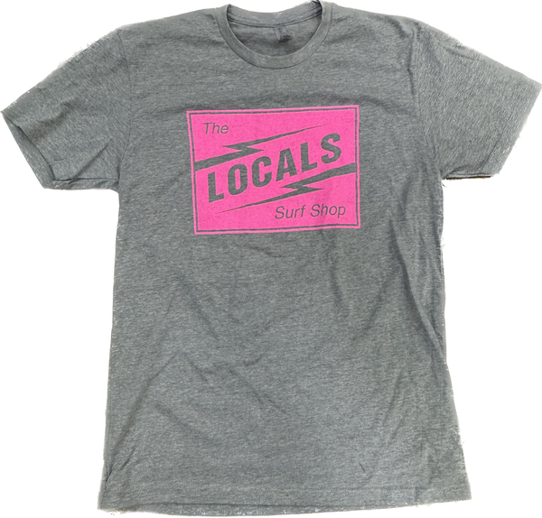 LOCALS VOLTAGE BADGE SUEDED CREW HEATHER GREY