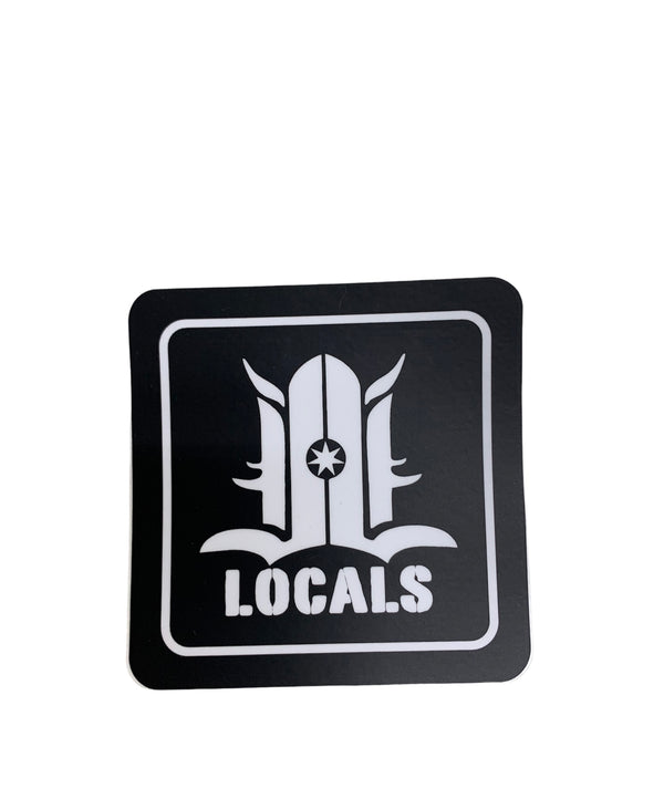 LOCALS CUBED STICKER 3"