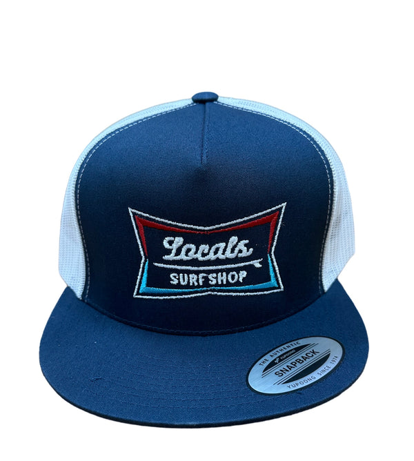 LOCALS RETRO LAMINATE PINCH FRON TRUCKER NAVY/WHITE MESH