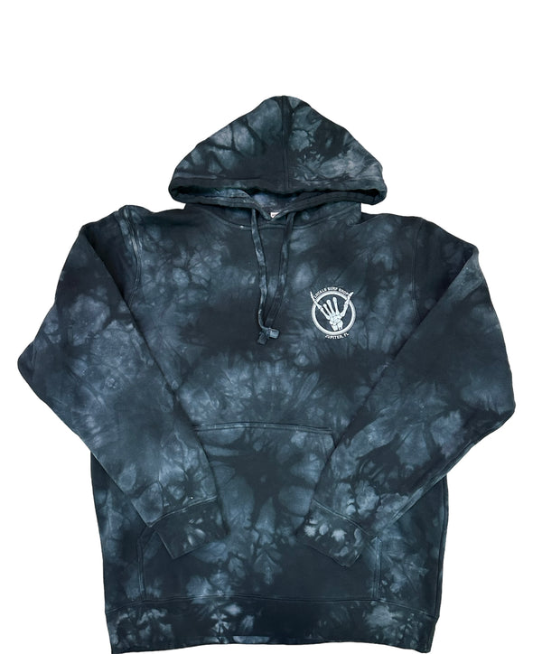 LOCALS SHAKA BONES TIE DYE PULLOVER HOODIE