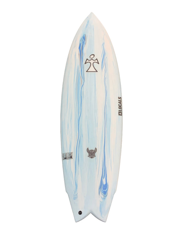 5'9 Inspired Swallow Hawk BlackDart 20 1/2 x 2 5/8 33.5L FUTURES (Blue Swirl)