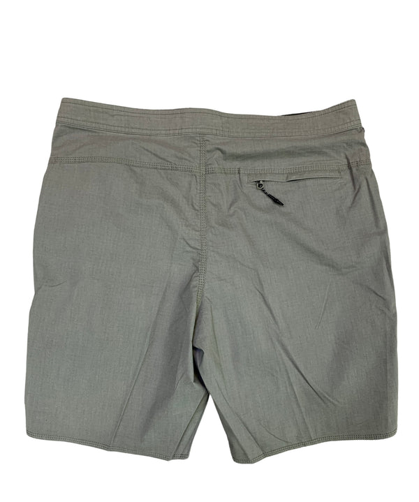 LOCALS ROYAL BOARD SHORT W/ ZIPPERED SIDE SEAM AND REAR POCKETS OLIVE