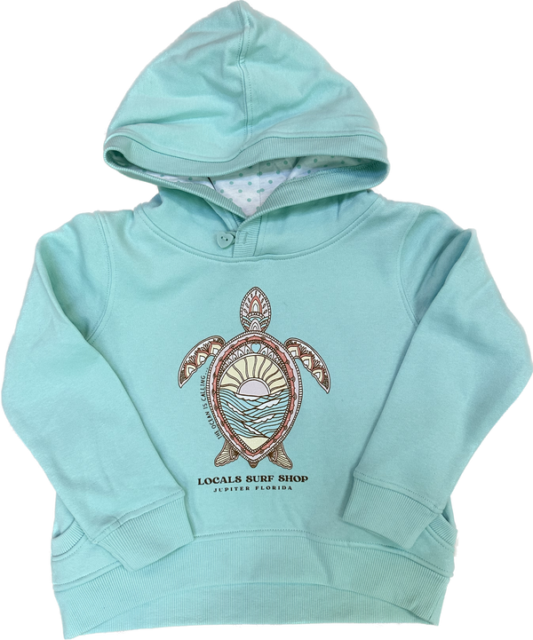 GIRLS HOODY SCENIC TURTLE