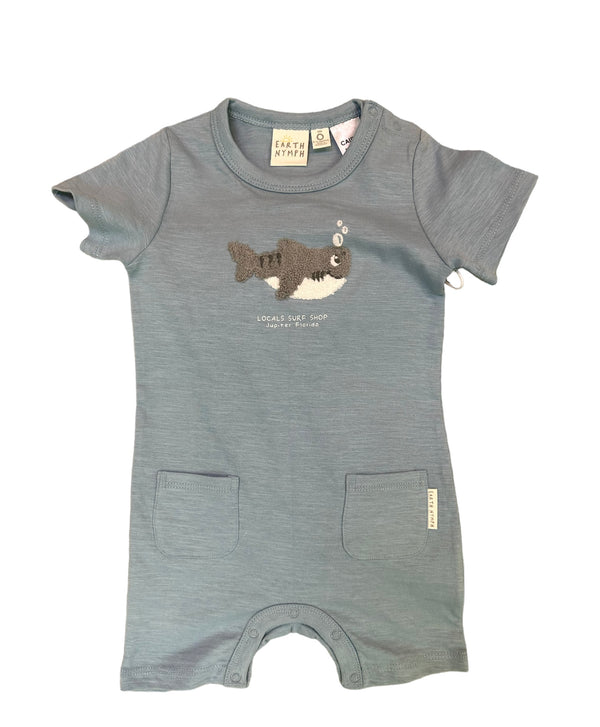 BABY BOYS PLAYSUIT - SHARK