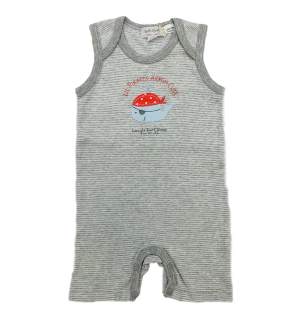 BOY WHALE PIRATE ROMPER