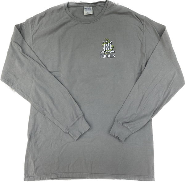 LOCALS MENS DON'T SHRED L/S COMFORT COLORS TEE CONCRETE