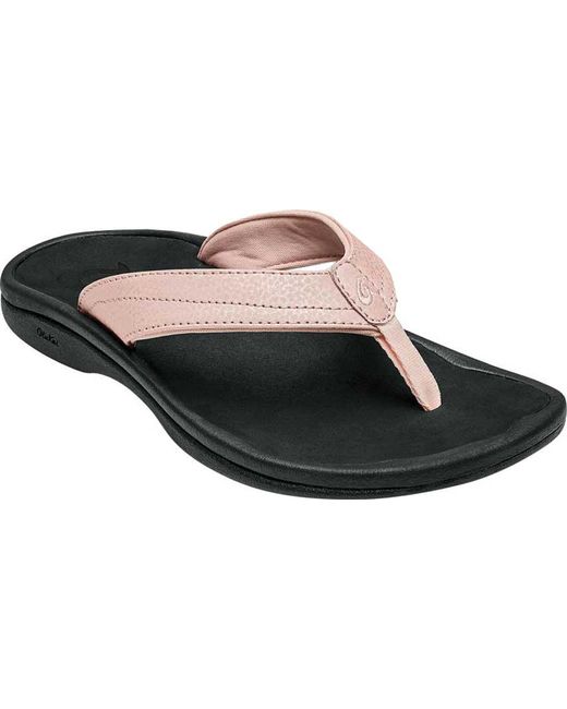 WOMENS OLUKAI 'OHANA PETAL PINK/BLACK