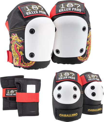 187 COMBO KNEE/ELBOW/WRIST PAD SET